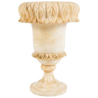 Antique French Alabaster Vase Lamp | Vandeuren, Los Angeles CA