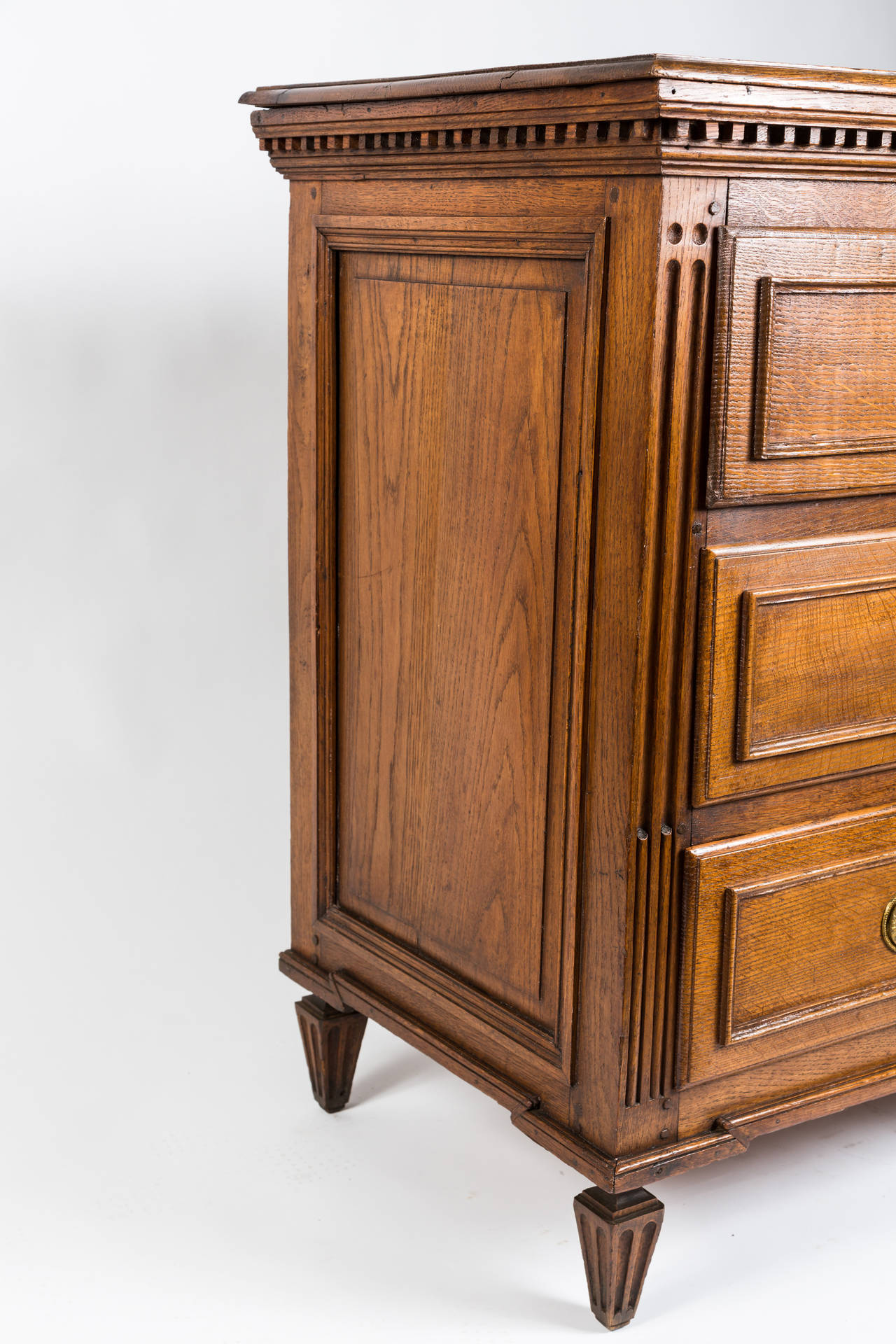 French Louis XVI Dresser in Solid Oak | Vandeuren, Los Angeles CA